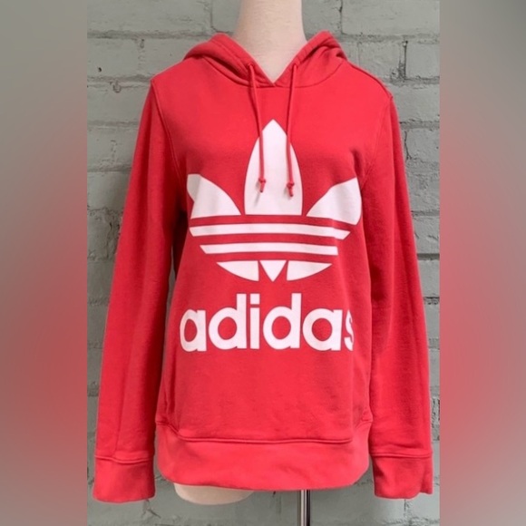 Adidas Original Women's Trefoil Hoodie Core Pink - Picture 5 of 7